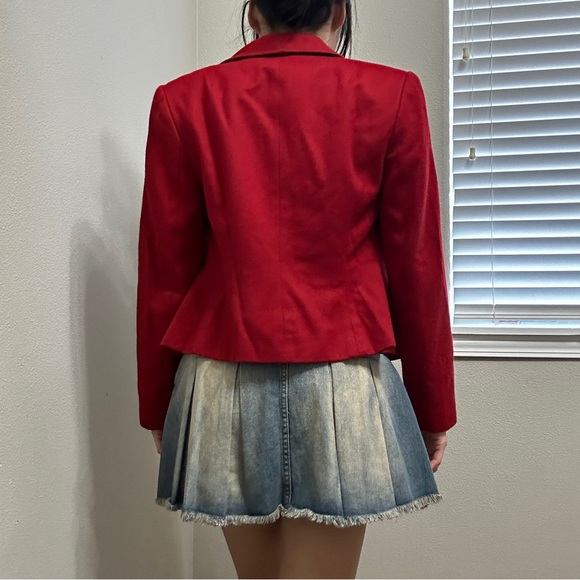 Vintage tailored red jacket - Picture 3 of 4